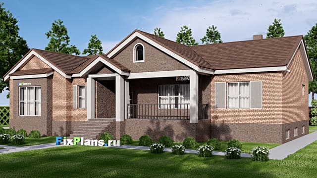 Одноэтажный дом F-16892